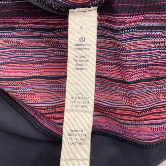 Lululemon Gather and Crow navy multicolor crop legging 4 - Picture 4 of 9